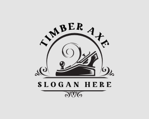 Wood Planer Carpentry logo design