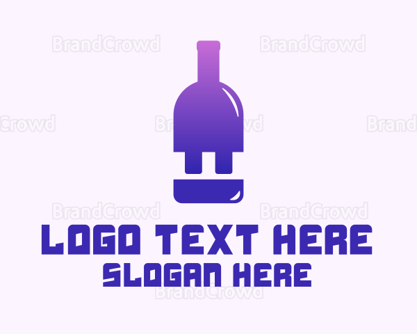 Wine Bottle Plug Logo