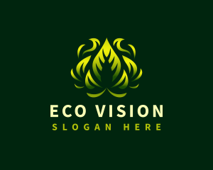 Eco Leaf Botanical logo design