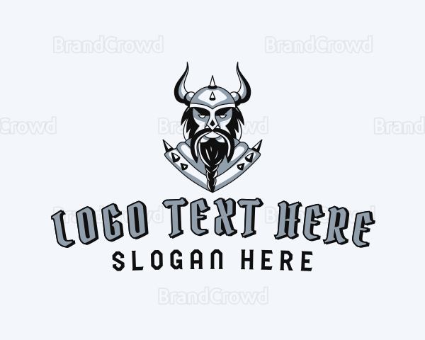 Evil Viking Warrior Logo