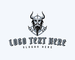 Viking - Evil Viking Warrior logo design