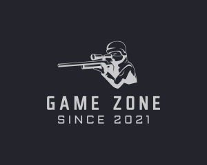 Soldier Sniper Hunter logo design