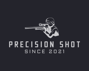 Soldier Sniper Hunter logo design