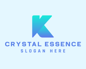 Modern Gradient Company Letter K logo design