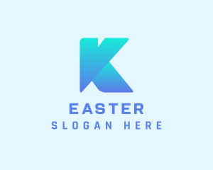 Advertising - Modern Gradient Company Letter K logo design