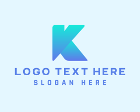 Modern Gradient Company Letter K