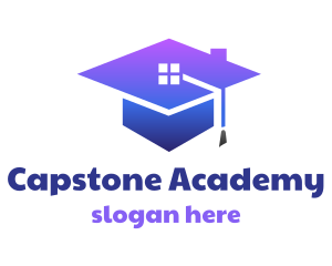 Graduation - Blue Graduation House logo design