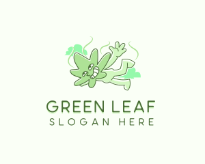 Marijuana Leaf Cannabis logo design