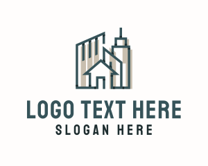 Property - Urban Housing City logo design