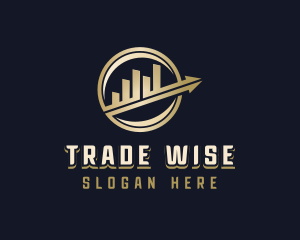 Trader - Finance Graph Arrow logo design