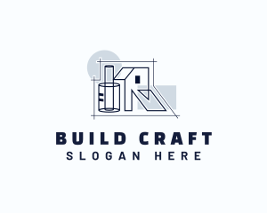 Building Plan Structure logo design