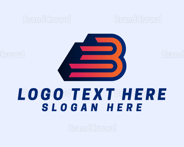 Gradient App Letter B Logo