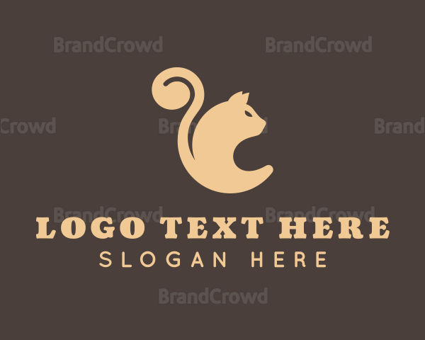 Brown Cat Tail Logo