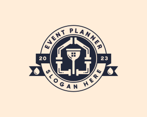 Pipefitter - House Pipe Plumbing logo design