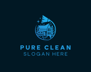 Residential Home Cleaning logo design