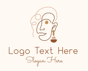 Style - Sophisticated Woman Earring logo design