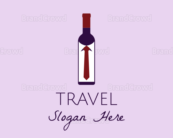 Wine Bottle Tie Logo