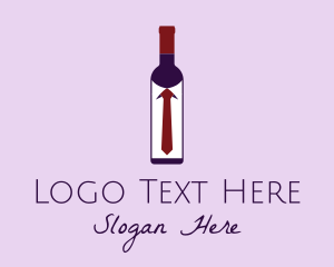 Manly - Wine Bottle Tie logo design