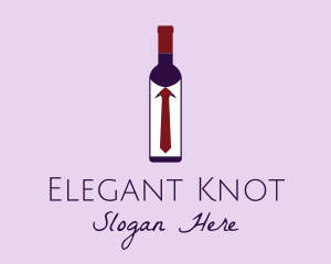 Tie - Wine Bottle Tie logo design