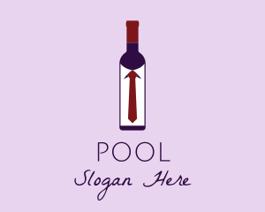 Drink - Wine Bottle Tie logo design