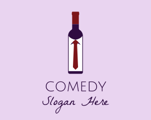 Winemaker - Wine Bottle Tie logo design