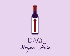Winery - Wine Bottle Tie logo design