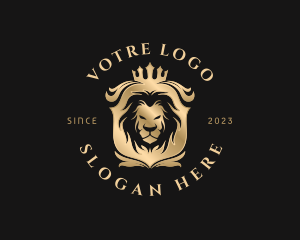 Safari - Lion Royal Crown logo design