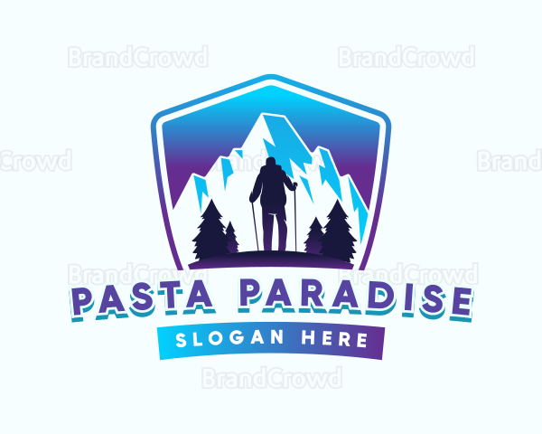 Hiking Mountain Outdoor Logo