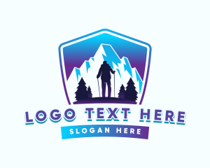 Hiking Mountain Outdoor Logo