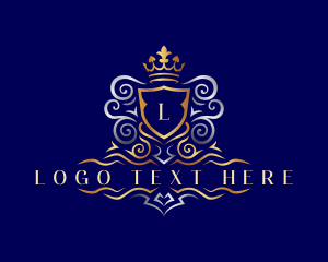 Luxury - Royal Crown Shield logo design