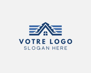 Shape - Geometric House Roofing logo design