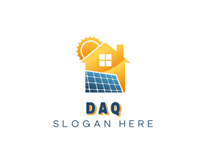 Electricity - Home Solar Power logo design