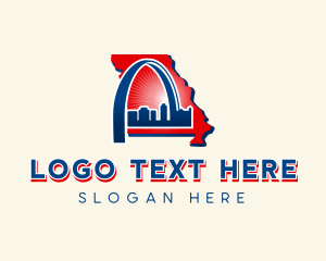 Steps - Missouri Architectural Arch logo design