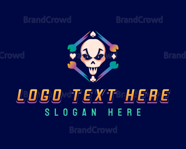 Arcade Game Skull Logo