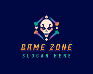 Arcade Game Skull logo design