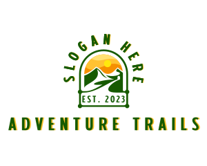 Mountain Nature Road logo design