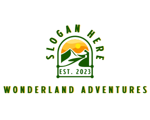 Mountain Nature Road logo design