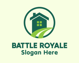 Modern Green Home Logo