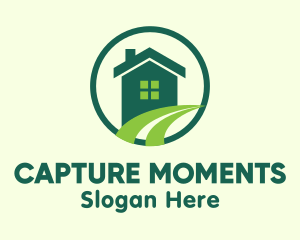 Modern Green Home Logo