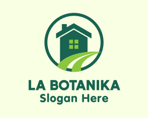 Modern Green Home Logo