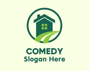 Modern Green Home Logo