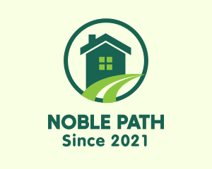 Modern Green Home logo design