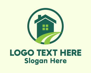 Modern Green Home Logo