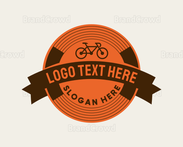 Retro Biking Badge Logo