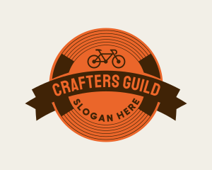 Guild - Retro Biking Badge logo design