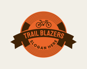 Retro Biking Badge logo design