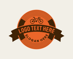 Bicycle - Retro Biking Badge logo design