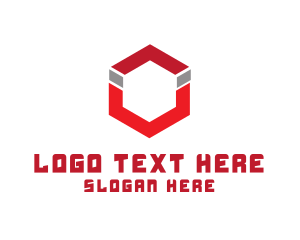 Holding - Magnet Hexagon Cube logo design