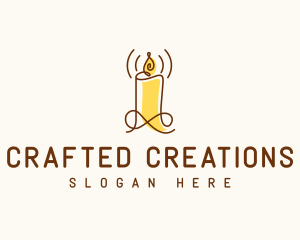 Candle Light Wax  logo design