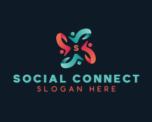 People Community Organization logo design